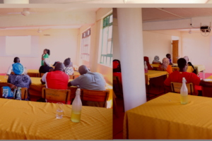 Foster parents in a capacity building training
