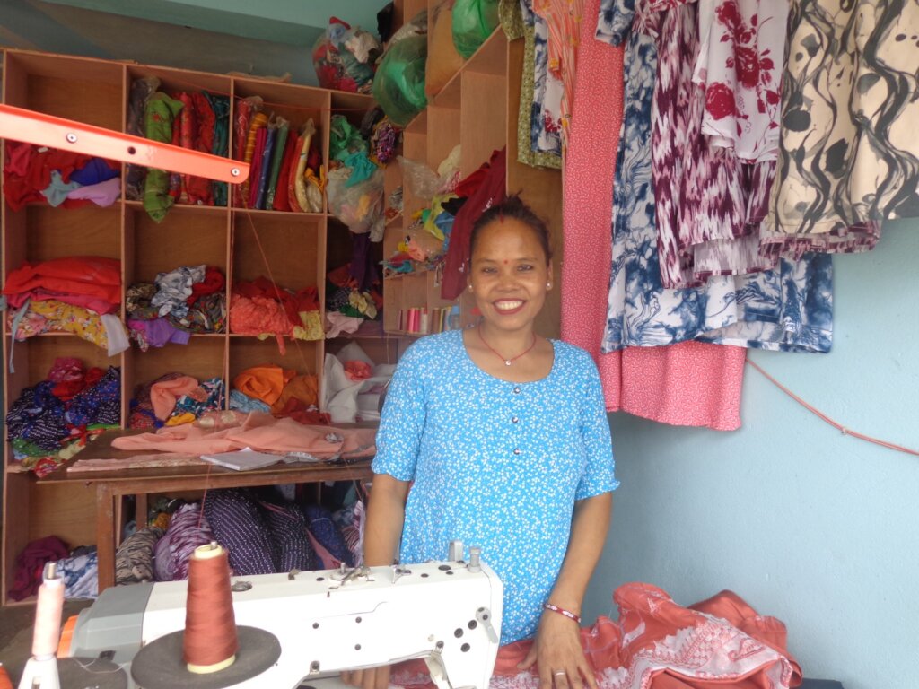 Budhani and her shop
