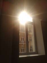Light streaming through the window at Gekko Athens