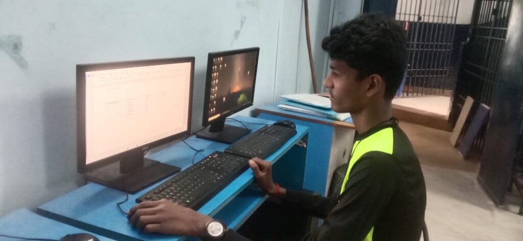 children from community learning computers