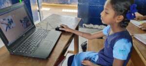 HOPE school students learning computers