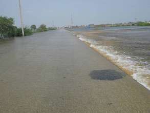 After 14 days still floods present in area