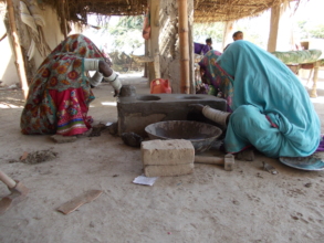 Women Finishing Cooking stove