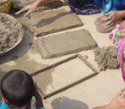 Bricks making for cooking stove