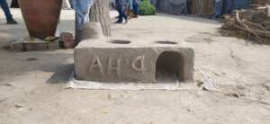 cooking stove installed