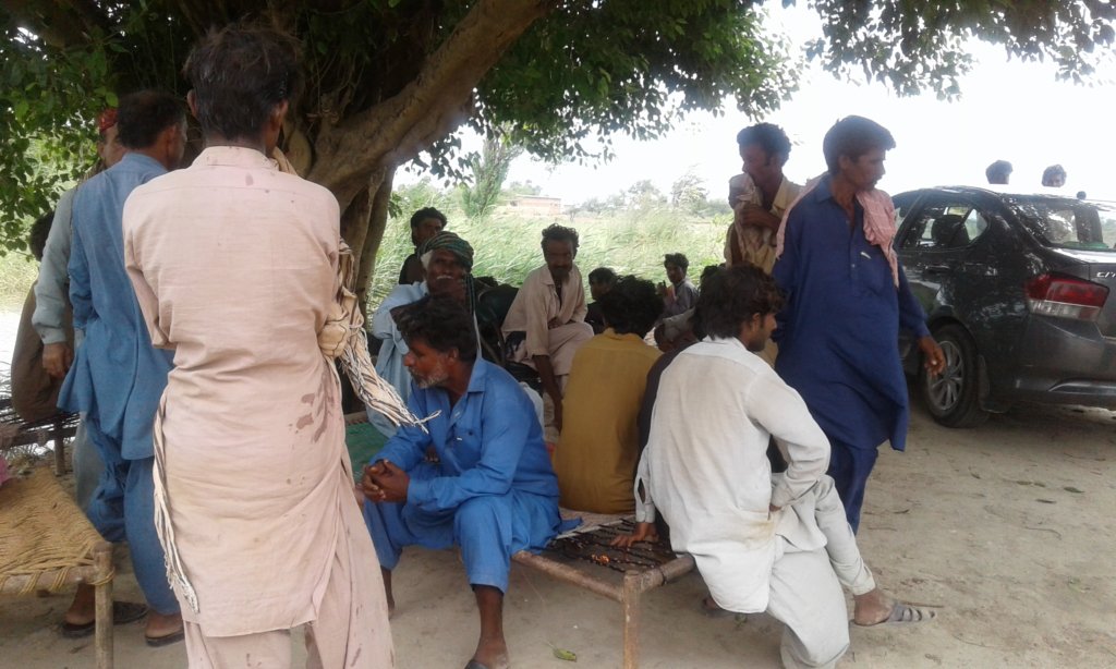 People using it for sitting during hot time