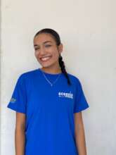 Young person who got a job during the visit.