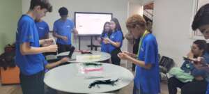 Youth in an entrepreneurship workshop