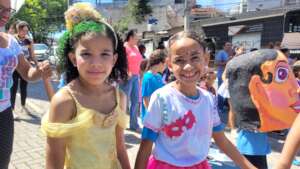 Children in the carnival parade.
