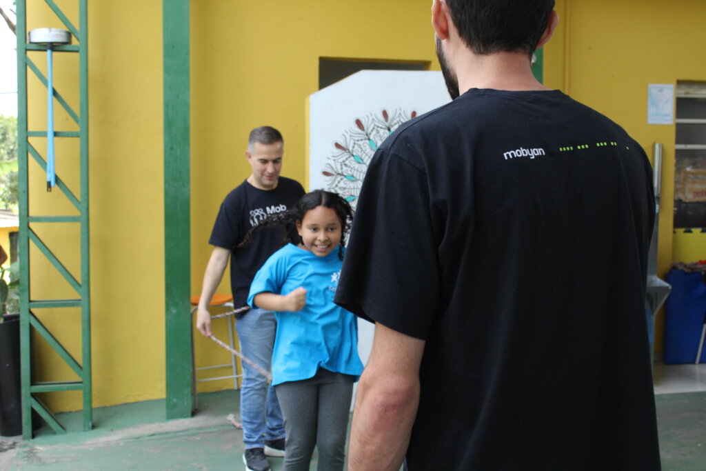 Child jumping rope