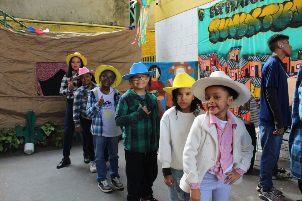 Kids at the Festa Junina