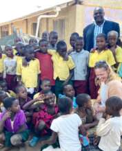 Meeting the students
