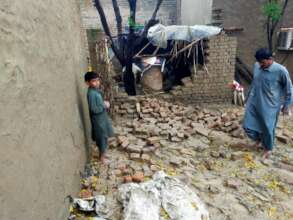 Collapsed mud homes