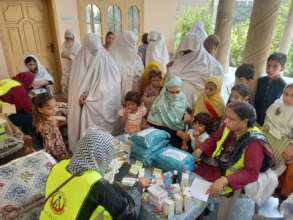 Distributing Sanitary Kits