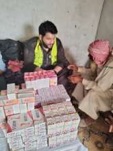 Patient being checked at Medical Relief Camp