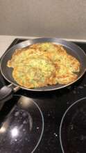 Wild herb pancakes