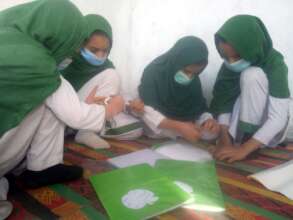 Girls students during an activity