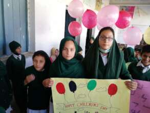 Students on World's Children Day