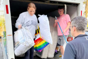 Volunteers at work