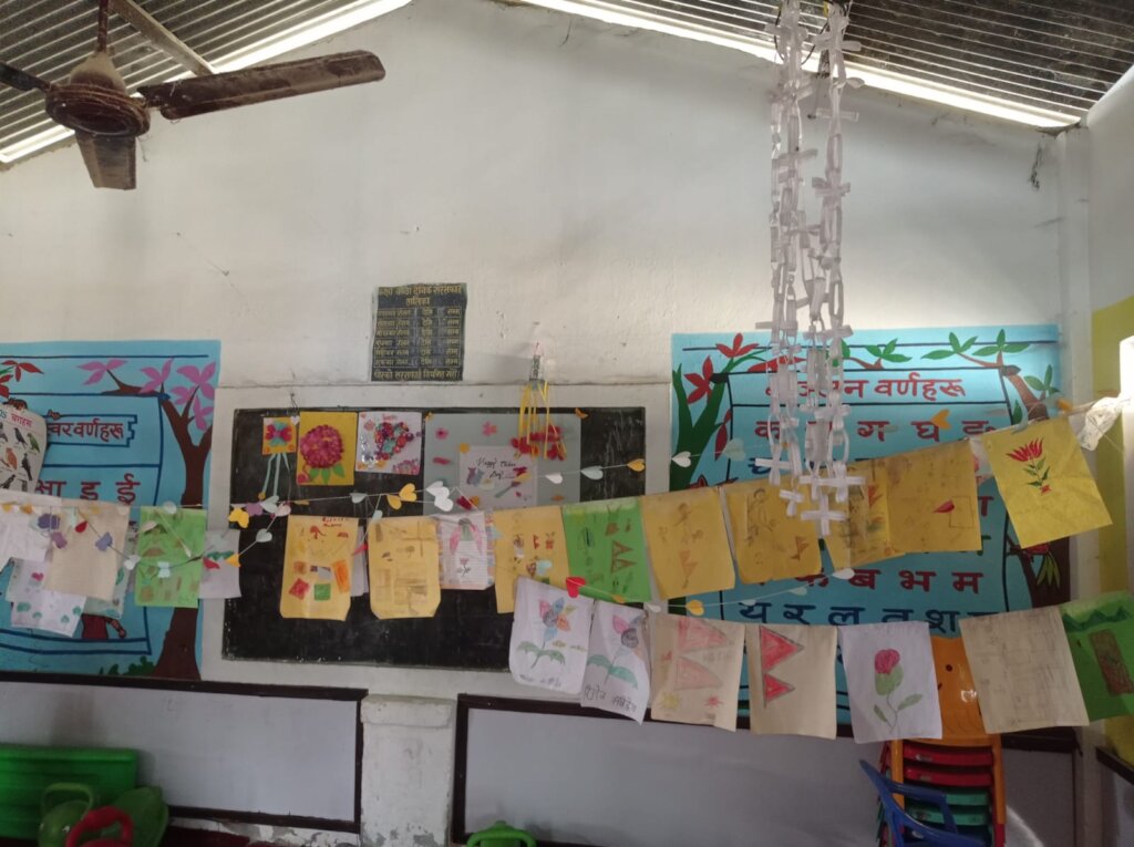Early education classroom in Ramdhuni, 2024