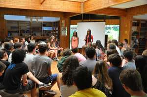 Two of our Participants speaking at US summer camp