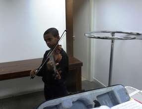 Abraham - a talented primary school violinist