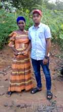 Our Project Leader supporting a widow with $25