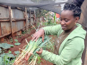 Stella loves her veggies!