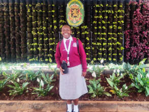 Natasha, 17, visits the Belgian Embassy in Nairobi