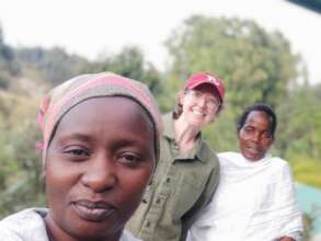 Stella, Julia and teacher Jacqueline