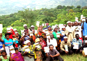 Members showing their Forest manifesto Sept 2015