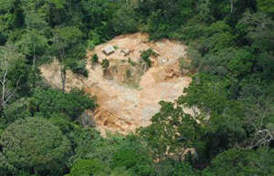 Illegal Gold Mine on the Reserve
