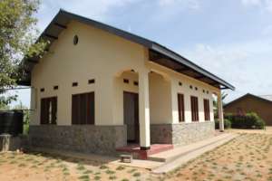 The completed office and storeroom in Mambasa