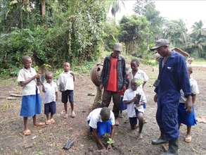 Students Planting Dacryodes  edulis Trees in Eboyo