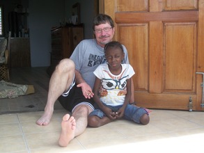 Project Manager John McHenry and friend