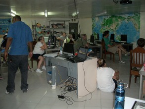 Computer learning lab powered mainly by solar
