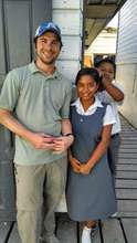 Volunteer with student