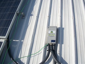 close up of micro-inverter hub