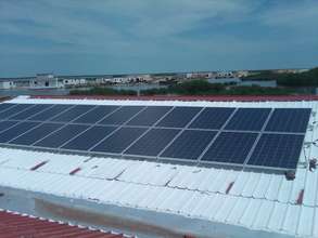 Solar panels installed on office complex