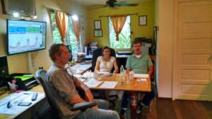 Meeting with SESB personnel (John at right)