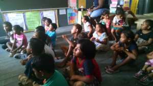 just some of the 500 children that attend school
