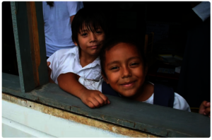 students looking out classroom window, fall 2022