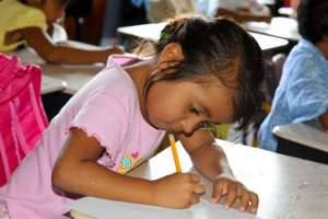 Girl learning