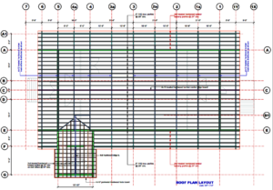 New Roof plan where solar panels will be located