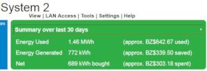 System 2 savings March, 2019