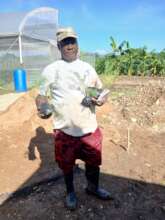 Farmer beneficiary received seedlings for farm