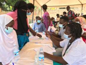Registering for health screening