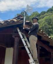 Edgar, Novanet technician, installing in Batzul
