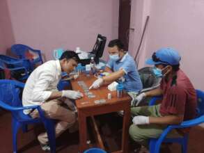 Water Quality Testing at NEWAH's Office