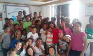 Our foundation team with kids